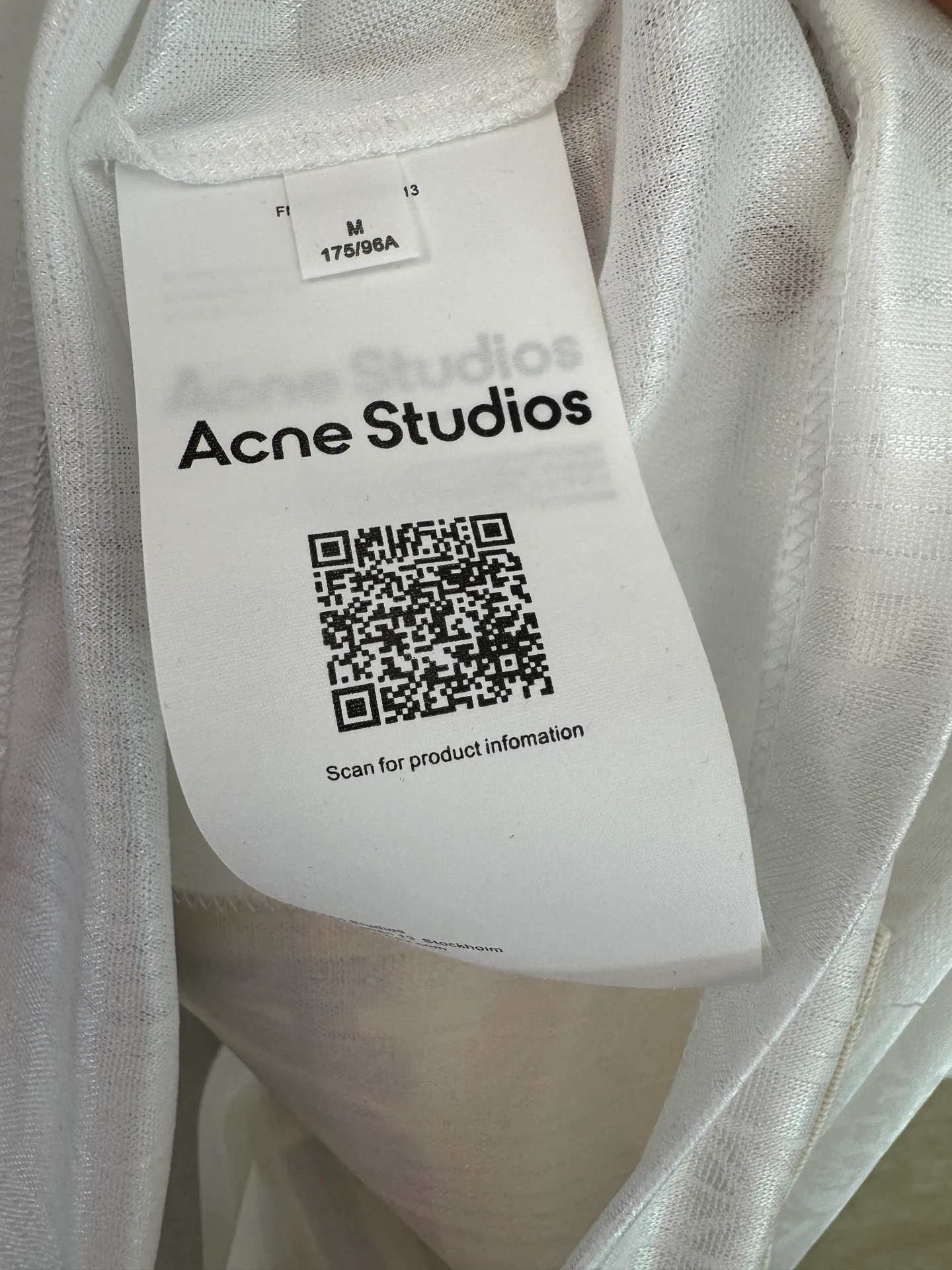 Acne Studios 26SS football jersey technical jacquard fabric logo vest size s m l xl